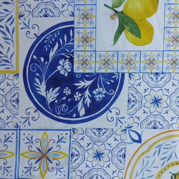 Majolica Cotton Fabric - Width 320 cm